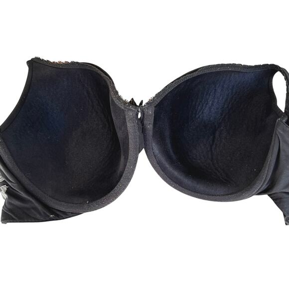 Victorias Secret Classic Black Bra Lined Perfect Coverage 34DDD Basic Everyday - Picture 5 of 9